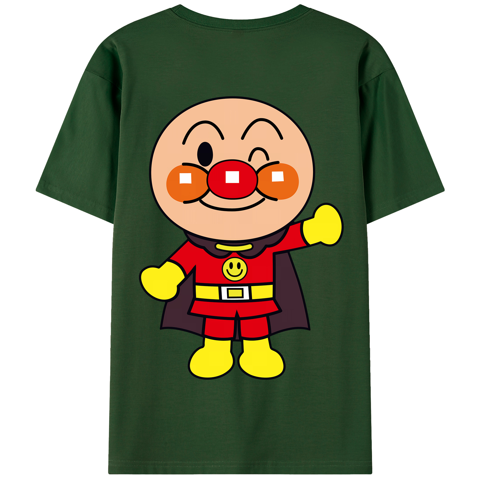 （画像用） アンパンマン Anpanman 綿100％半袖Tシャツ（背面プリント）